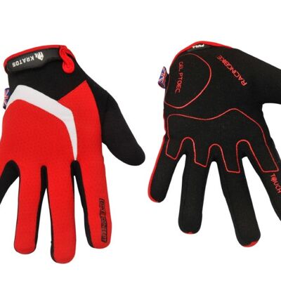 KRATOS - Anti-Rutsch-Enduro-Rote Vollfinger-Handschuhe für Damen & Herren