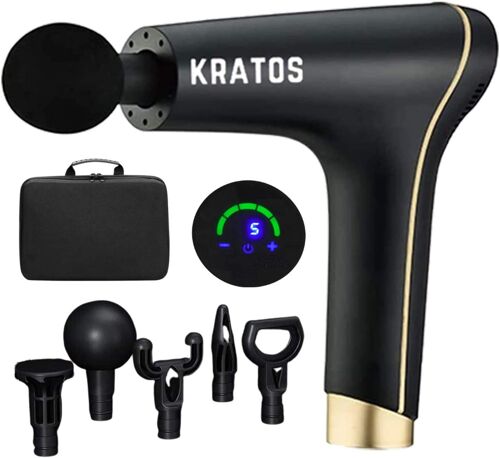 KRATOS - Gold & Black Hand Held Massage gun