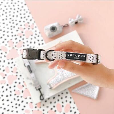 Pink Dalmatian Collar (M)