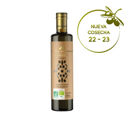 12 uds, Aceite de Oliva Virgen Extra ECOLÓGICO Coupage, pack de 12 botellas de 500ml