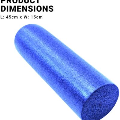 45cm foamroller blue