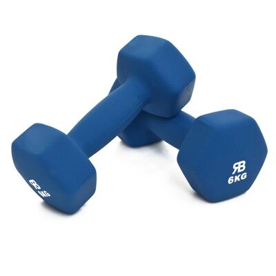 6kg Neoprene Dumbbell Pair