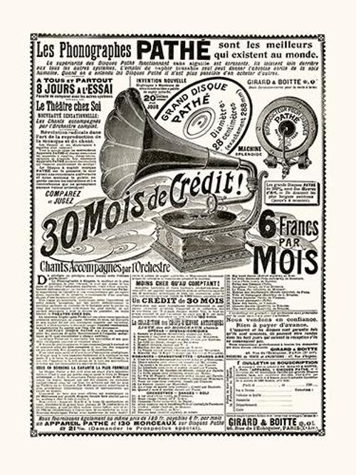 Phonographes Pathé - 24x30