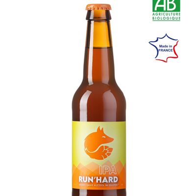 Cerveza IPA sin alcohol ni gluten 33cl - RUN'HARD