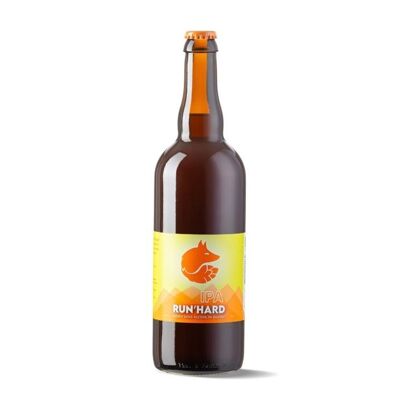 IPA blondes Bier ohne Alkohol oder Gluten 75cl - RUN'HARD