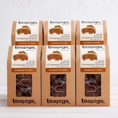 Teapigs Honeybush & Rooibos Tea – Case of 6 Big Packs / SKU155