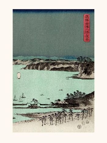 Hiroshige 8 vues de Kanagawa 3/3 - 24x30