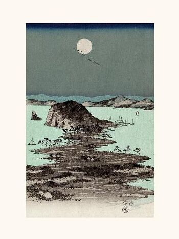 Hiroshige 8 vues de Kanagawa 2/3 - 24x30