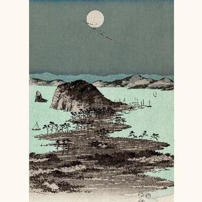 Hiroshige 8 Viste di Kanagawa 2/3 - 40x50