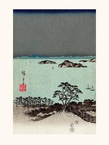 Hiroshige 8 vues de Kanagawa 1/3 - 24x30