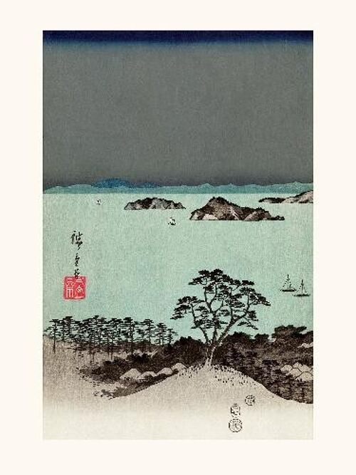 Hiroshige 8 vues de Kanagawa 1/3  