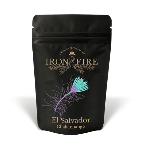 El Salvador Chalatenango Coffee Beans | caramel, red berries, lemon, milk chocolate - Aeropress grind Iron and Fire / SKU362