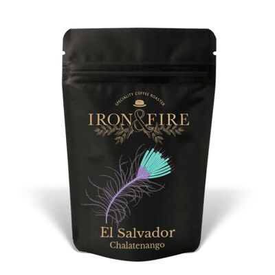 El Salvador Chalatenango Coffee Beans | caramel, red berries, lemon, milk chocolate - Cafetiere / French press grind Iron and Fire / SKU363