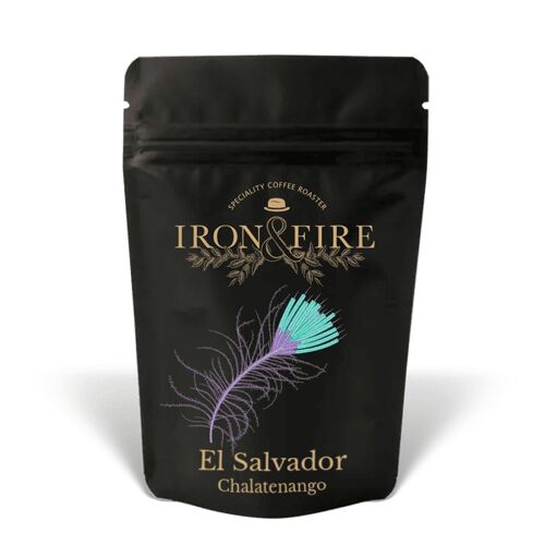El Salvador Chalatenango Coffee Beans | caramel, red berries, lemon, milk chocolate - Cafetiere / French press grind Iron and Fire / SKU373