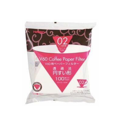 Hario V60 paper filter 02 dripper 100 sheets / SKU405