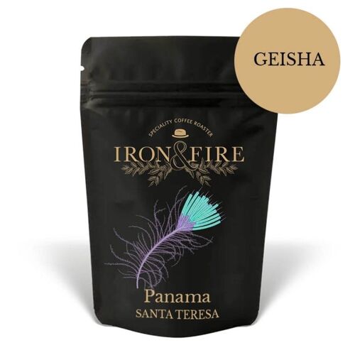 Panama Geisha Speciality Coffee beans | - Cafetiere / French press grind Iron and Fire / SKU492