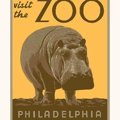 Visita lo zoo di Filadelfia - 40x50