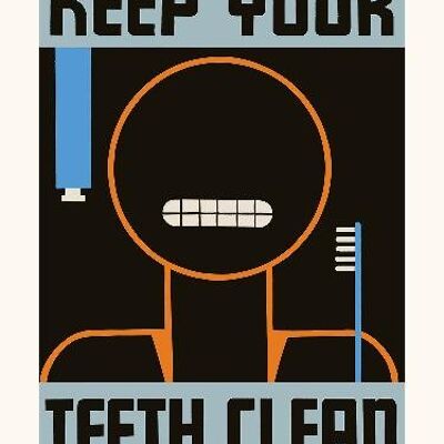 Hält Ihre Zähne sauber - 30x40