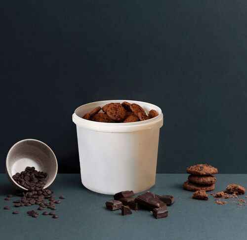 Biscuit anti-gaspi & inclusif TOUT CHOCOLAT format VRAC (Seau de 1,5kgs)