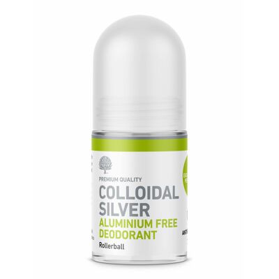 All Natural Aluminium Free Antibacterial Colloidal Silver Deodorant (Pine) 50ml (vegan)