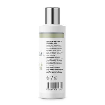 All Natural Vegan Moisturizing & Effective Antibacterial Colloidal Silver Shampoo & Bodywash 250 ml 4