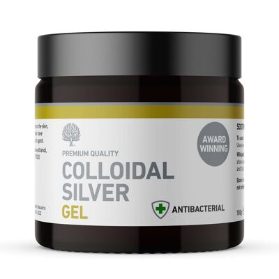 Gel d'argent colloïdal antibactérien multi-usage végétalien primé - 100g