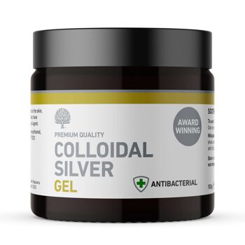 Gel d'argent colloïdal antibactérien multi-usage végétalien primé - 100g 1