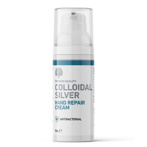 All Natural Antibacterial Vegan Soothing & Protective Colloidal Silver Hand Repair Cream 50g
