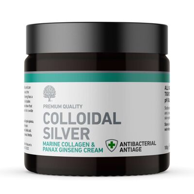 All Natural Altamente eficaz Reafirmante y suavizante Plata coloidal Antiage Colágeno marino 100 g