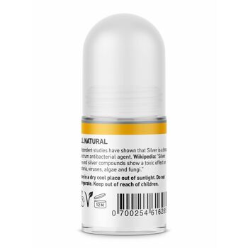 Déodorant argent colloïdal antibactérien entièrement naturel sans aluminium (citron) 50 ml (végétalien) 3