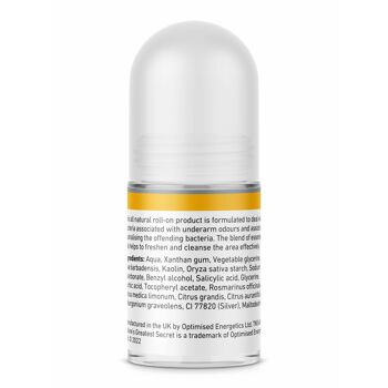 Déodorant argent colloïdal antibactérien entièrement naturel sans aluminium (citron) 50 ml (végétalien) 4