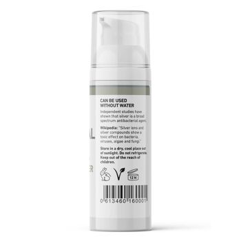 Désinfectant moussant pour les mains à l'argent colloïdal entièrement naturel et antibactérien végétalien 60 ml 4