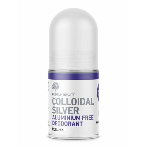 All Natural Aluminium Free Antibacterial Colloidal Silver Deodorant (Lavender)50ml (vegan)