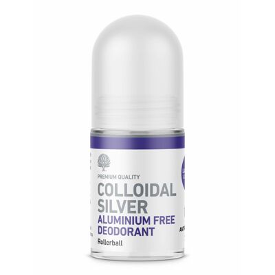 Deodorante argento colloidale antibatterico tutto naturale senza alluminio (lavanda) 50 ml (vegano)