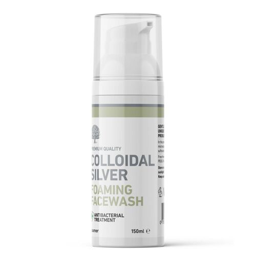 Vegan All Natural Antibacterial Cleansing Colloidal Silver Fragrance Free Foaming Facewash – 150ml