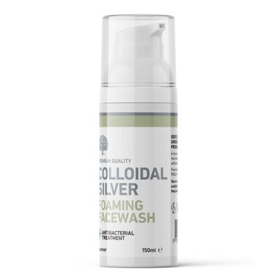 Vegan All Natural Antibacterial Cleansing Colloidal Silver Fragrance Free Foaming Facewash – 150ml