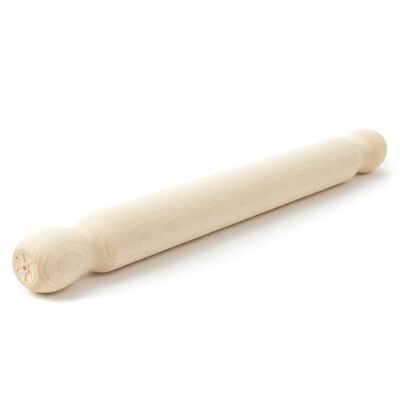 Tuuli Kitchen – French Wooden Rolling Pin, Baking Roller for Rolling Out Pizza, Pasta, Puff and Other Doughs, 40 x 4 cm