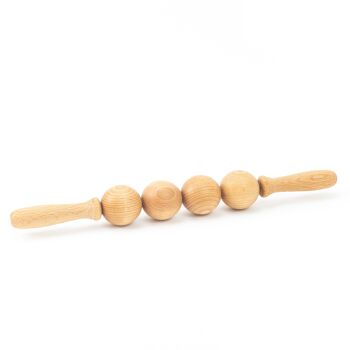 Rouleau de massage en bois Tuuli Ball, outil de brosse à rouleau multifonctionnel pour le corps pour la cellulite, la tension musculaire et le soutien de la santé de la peau, masseur naturel 1