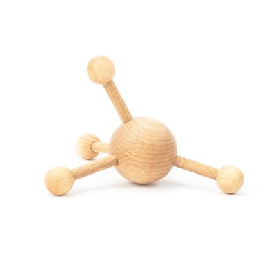 Tuuli Trigger Point Massage Tool, Multi-Functional Wooden Handheld Massager for Back, Neck, Shoulder and More, Helps Ease Muscle Tension and Support Skin Health