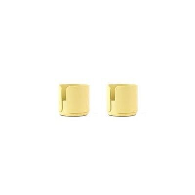 BIG HUG TEA LIGHT HOLDER/EGG CUP (set of 2) - lemon