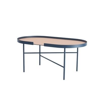 TABLE BASSE BIG HUG OVALE - bleu nuit