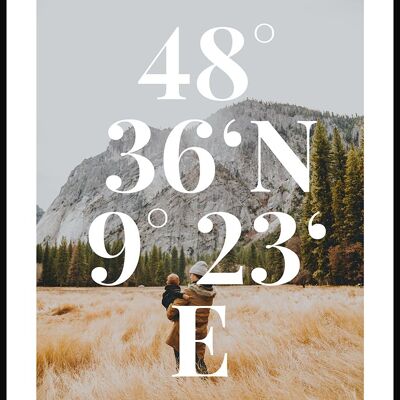 Coordinates with picture poster - 21 x 30 cm