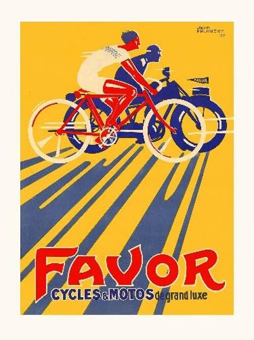 Favor cycles et motocycles - 40x50