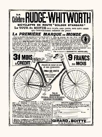 Cycles Rudge-Whitworth - 30x40