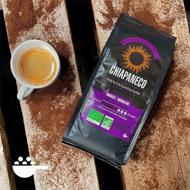 Organic Espresso Coffee 250g - Ground, ideal for a strong espresso