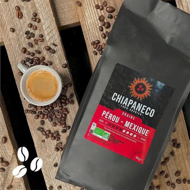 Café en grains BIO 100% Arabica - Torréfaction lente pour une richesse aromatique unique