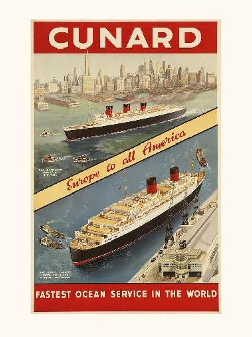 Cunard New-York - 24x30