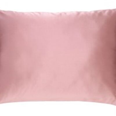 Taie rectangle 100% - Vieux rose