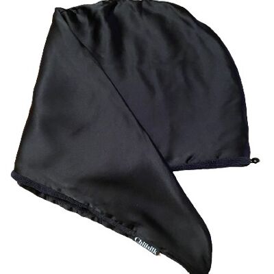 Serviette turban absorbante soie et microfibre