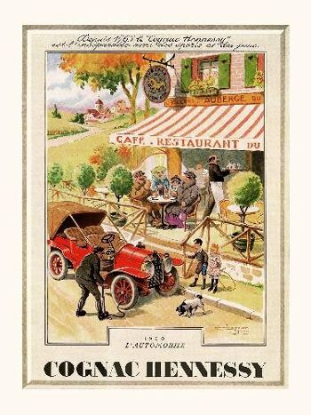 Cognac Hennessy L'automobile - 40x50